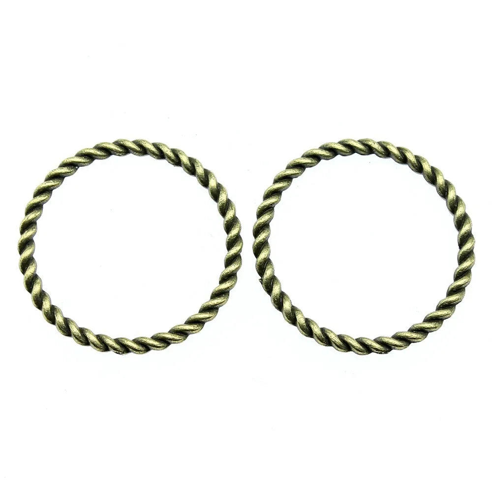 25x25x21.5mm 1g Multicolor zinc alloy Round Ring connector charm pendant for DIY necklace bracelet making
