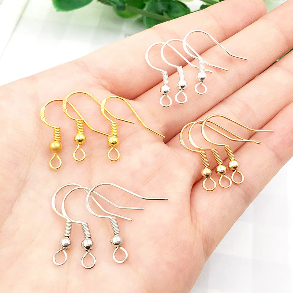 Stainless Steel S925 Mark Earring Hooks Jewelry Findings for DIY Earring Making