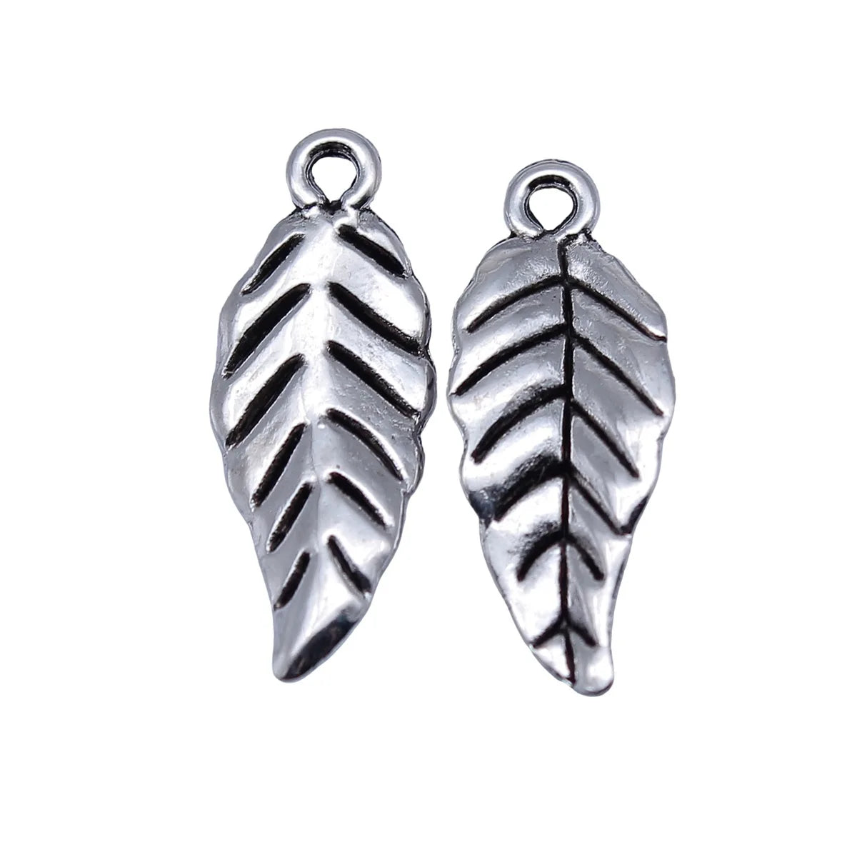25x10mm 0.88g Multicolor Zinc Alloy Leaf Charm Pendant for DIY Earrings Necklace Jewelry Making