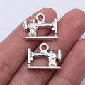 19x15mm 2g Multicolor Zinc Alloy Sewing Machine Charm Pendant for DIY Bracelet Necklace Jewelry Making