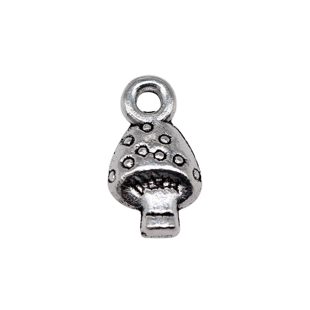 13x7mm 0.43g Multicolor Zinc Alloy Mushroom Charm Pendant for DIY Necklace Bracelet Jewelry Making