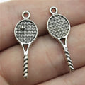 30x10mm 1g Multicolor Zinc Alloy Tennis Racket Charm Pendant for DIY Bracelet Necklace Making