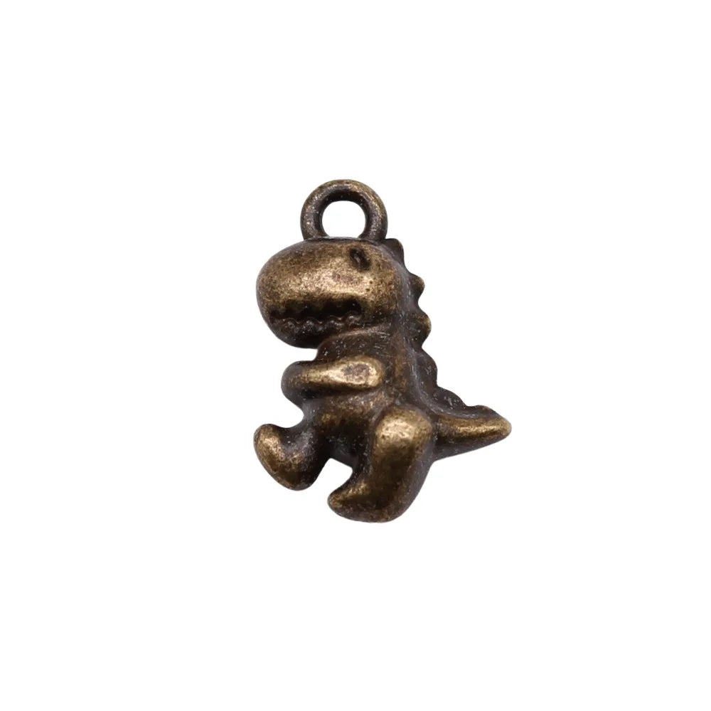 12x15mm 2.3g Multicolor Zinc Alloy Dinosaur charm pendant for necklace bracelet DIY jewelry making