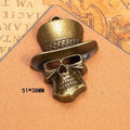 Zinc Alloy Lion Skull Crown Charm Pendant for DIY Necklace Bracelet Jewelry Making