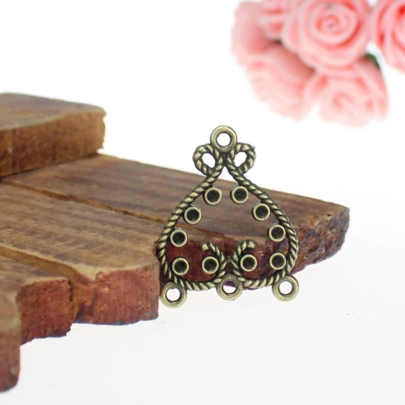 28x23MM Antique Silver Zinc Alloy Heart Charm Pendant for DIY Necklace Bracelet Jewelry Making