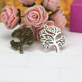 33x25MM Antique Silver Zinc Alloy Pine Tree Charm Pendant for DIY Necklace Bracelet Jewelry Making