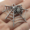 47x42mm 7.9g Multicolor Zinc Alloy Spider Web charm pendant for necklace bracelet DIY jewelry making