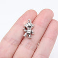 19x11mm 2.3g Antique Silver Zinc Alloy Astronaut Charm Pendant for DIY Space Theme Jewelry Making