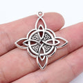 38x34mm 3.7g Multicolor Zinc Alloy Skull Celtic Knot Charm Pendant for DIY Necklace Bracelet Making