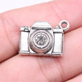 20x16mm 2.6g Antique Silver Zinc Alloy Camera Charm Pendant for DIY Bracelet Necklace Jewelry Making