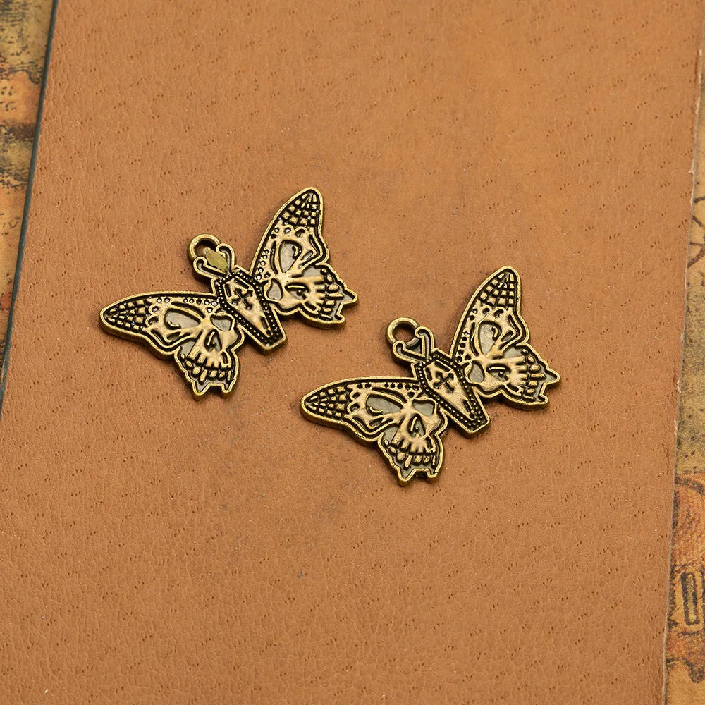 30x19MM Zinc Alloy Butterfly Charm Pendant for DIY Necklace Bracelet Jewelry Making