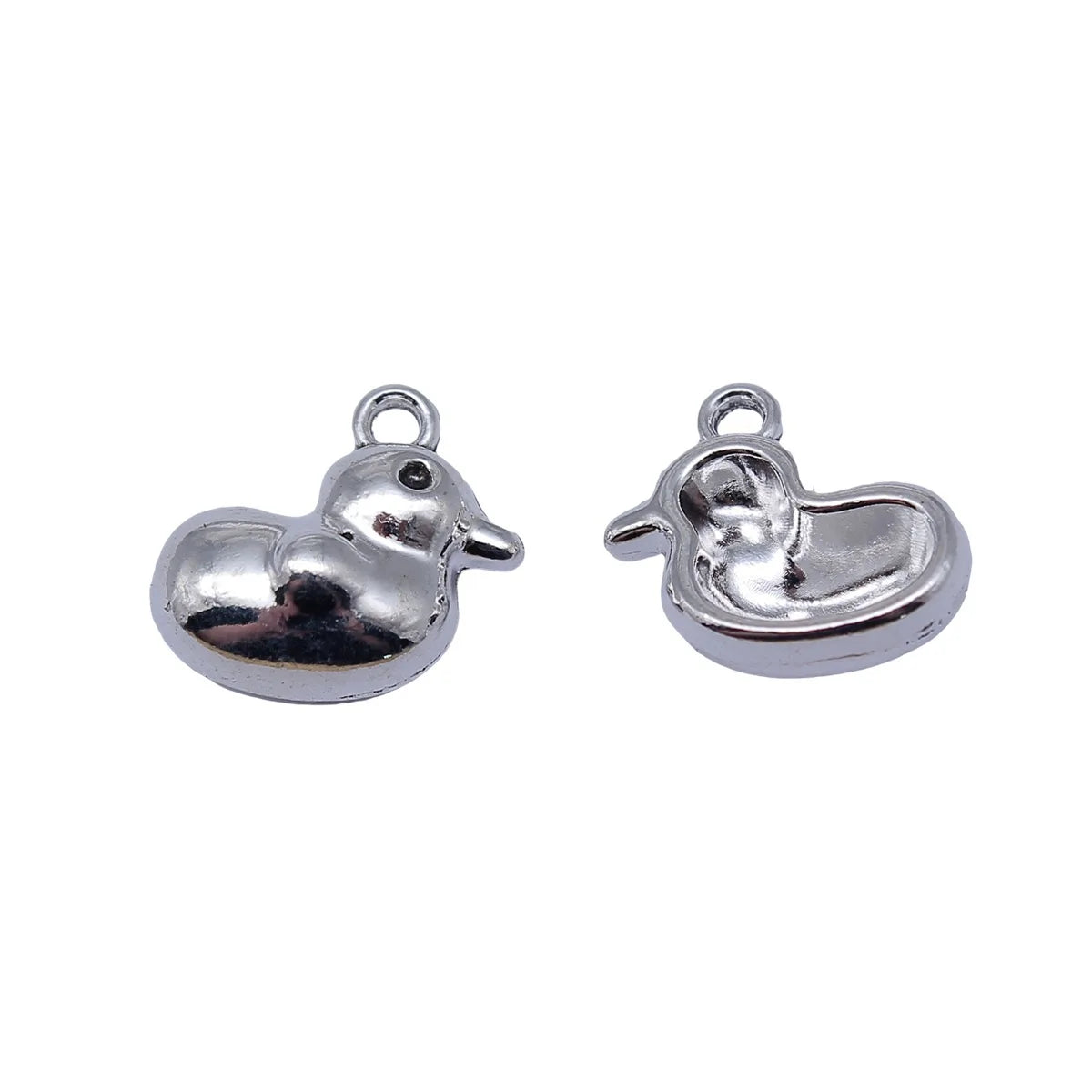 15x14x6mm 2.1g Antique Silver Zinc Alloy Cute Duck Charm Pendant for Necklace Bracelet Making
