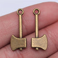 24x9mm 1.2g Multicolor Zinc Alloy Axe Charm Pendant for DIY Necklace Bracelet Jewelry Making