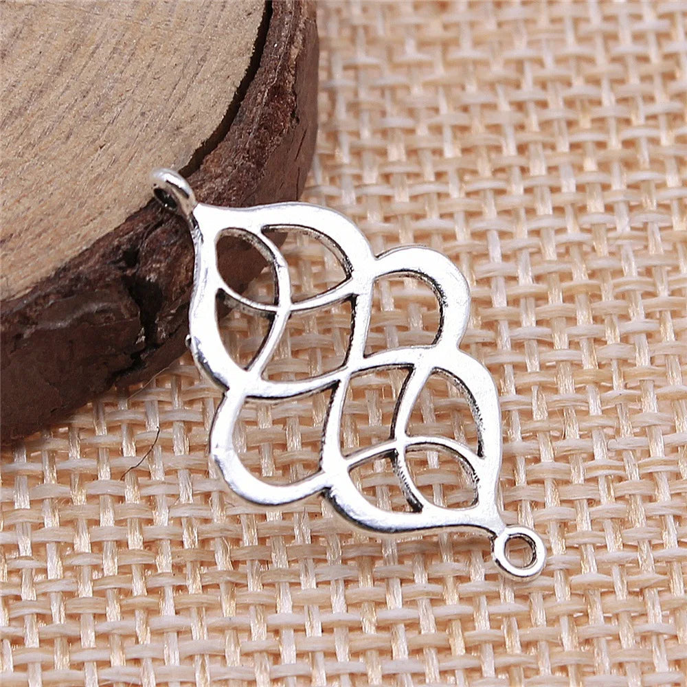 28x18mm 1.1g Multicolor Zinc Alloy Openwork Connector Charm for DIY Bracelet Necklace Making
