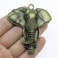 71x63mm 20.7g Multicolor Zinc Alloy Elephant Charm Pendant for DIY Statement Necklace Jewelry Making