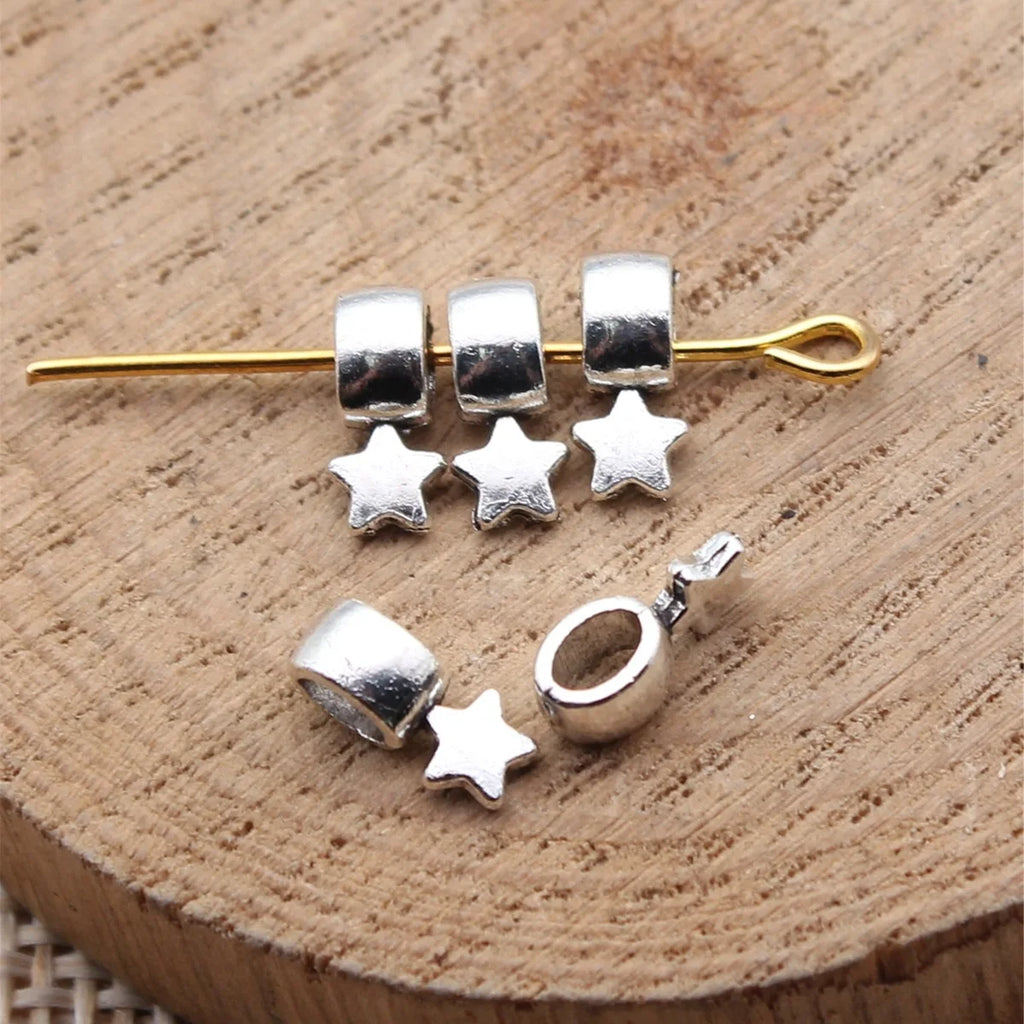 8.5x4x3.8mm 0.23g Antique Silver Zinc Alloy Small Star Charm Pendant for Necklace Bracelet DIY Jewelry