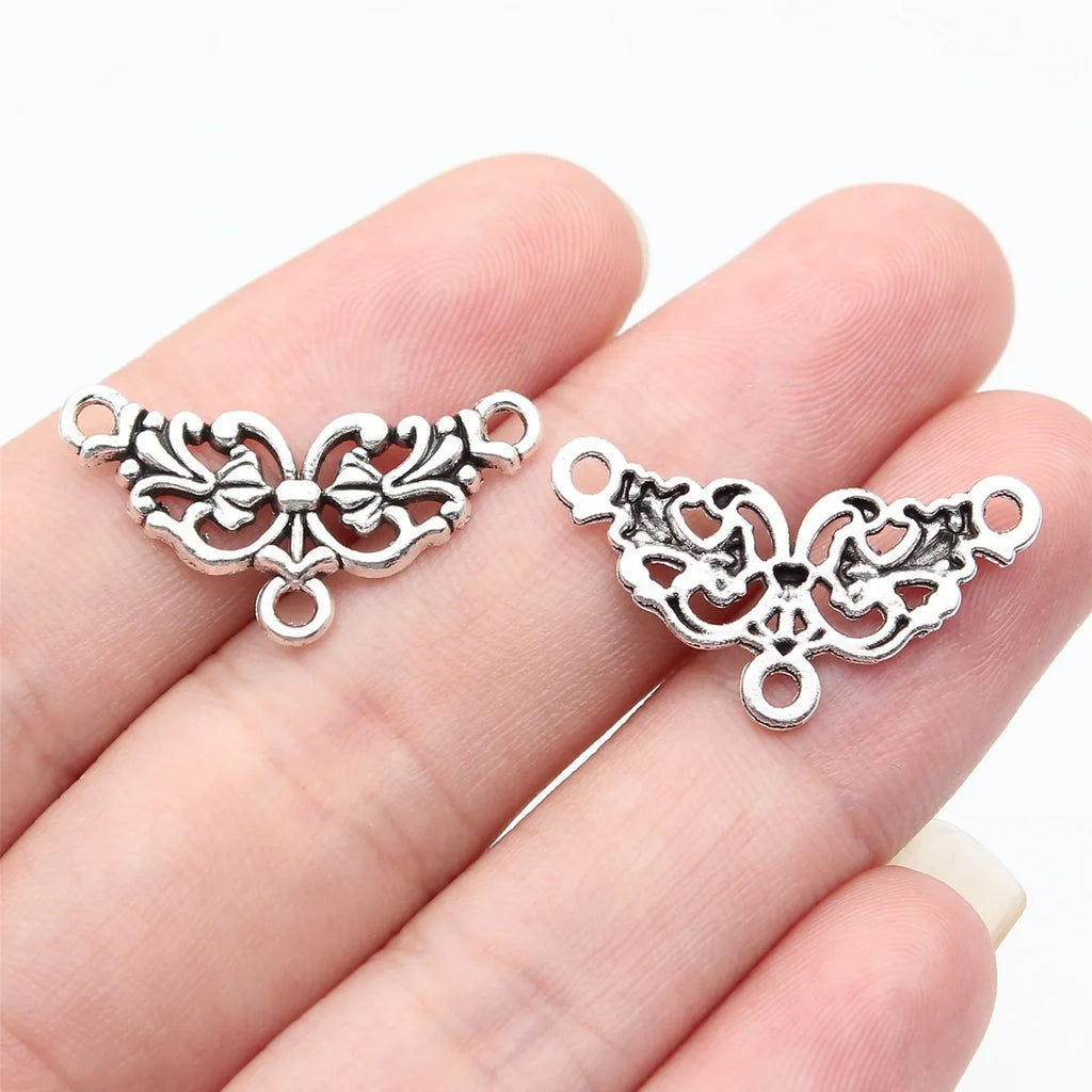 26x14mm 1g Multicolor Zinc Alloy Multi-Hole Connector Charm for DIY Earrings Bracelet Jewelry