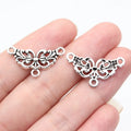 26x14mm 1g Multicolor Zinc Alloy Multi-Hole Connector Charm for DIY Earrings Bracelet Jewelry