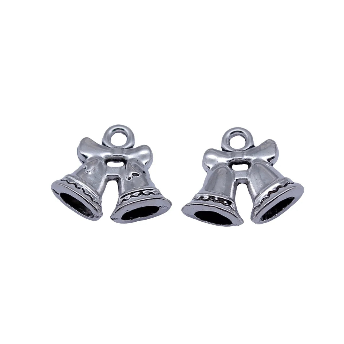 16x14mm 1.4g Antique Silver Zinc Alloy Bell Charm Pendant for DIY Necklace Bracelet Jewelry Making