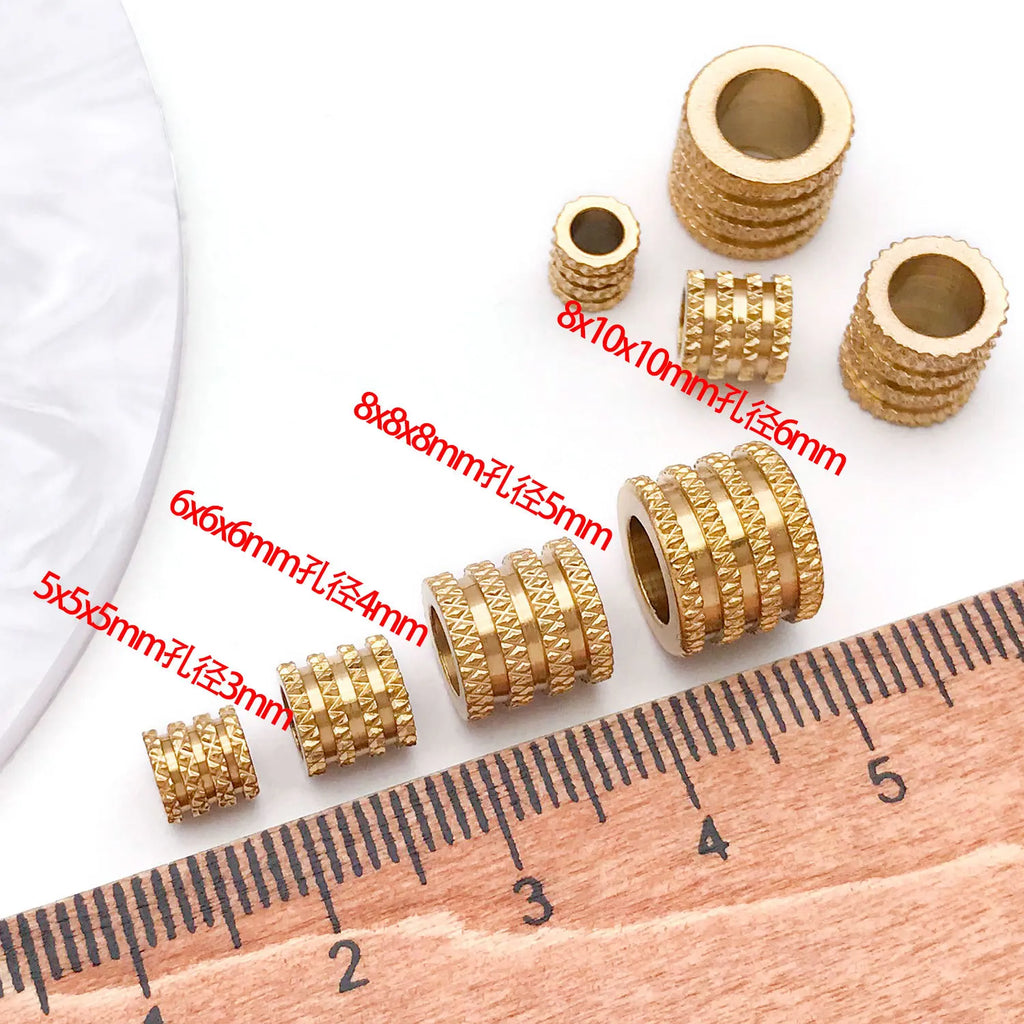 Vacuum Plated Stainless Steel Four Layer Mesh Tube Spacer Beads for DIY Bracelets