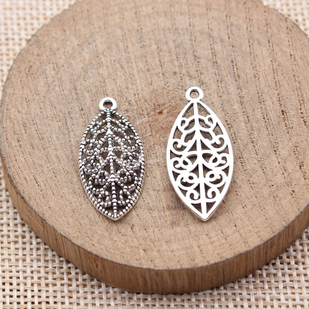27x12mm 1.1g Multicolor Zinc Alloy Leaf Charm Pendant for Necklace Bracelet Earring DIY Jewelry