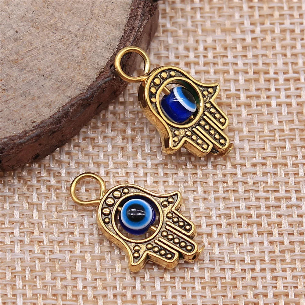 13x20mm 1.4g Multicolor Zinc Alloy Hand Charm Pendant for DIY Bracelet Necklace Jewelry Making