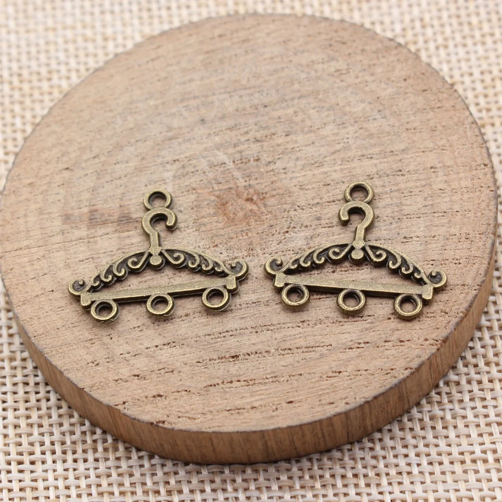 23x20mm 0.8g Multicolor Zinc Alloy Hanger Earring Connector Charm for DIY Earring Jewelry Making