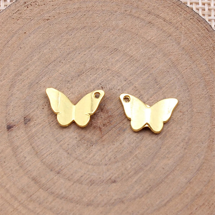 13x8mm 0.45g Multicolor Zinc Alloy Butterfly charm pendant for earrings bracelet DIY jewelry making