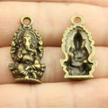 26x14mm 2.2g Multicolor Zinc Alloy Fortune Elephant Charm Pendant for DIY Necklace Jewelry Making