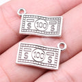 21x12mm 1.5g Multicolor Zinc Alloy Dollar Charm Pendant for DIY Bracelet Necklace Jewelry Making