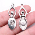 39x13mm 3g Antique Silver Zinc Alloy Fertility Goddess Mother Charm Pendant for DIY Necklace Making