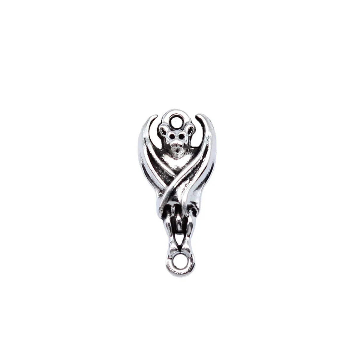 21x10mm 1g Antique Silver Zinc Alloy Bat Connector Charm for DIY Necklace Bracelet Jewelry Making