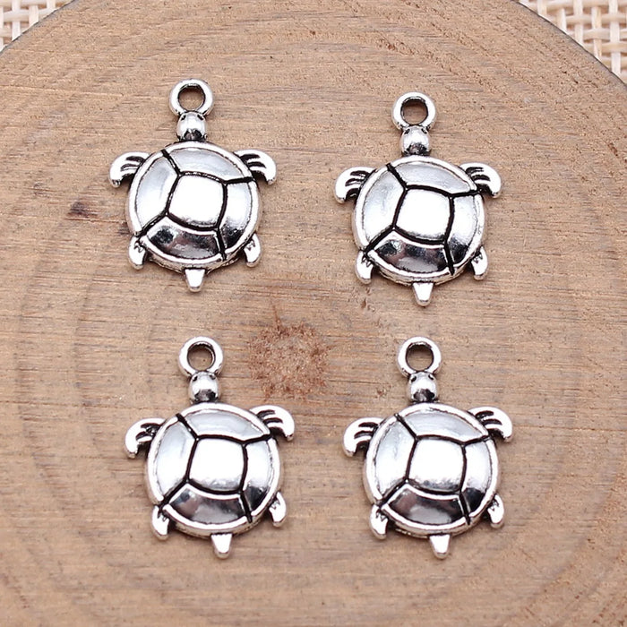 16x12mm 0.7g Multicolor Zinc Alloy Sea Turtle Charm Pendant for Necklace Bracelet DIY Jewelry Making