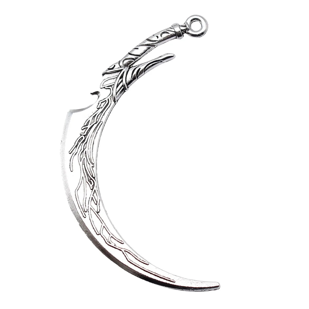 58x30mm 3.7g Antique Silver Zinc Alloy Sword Spear Halberd Weapon Charm Pendant for Cosplay Jewelry Making