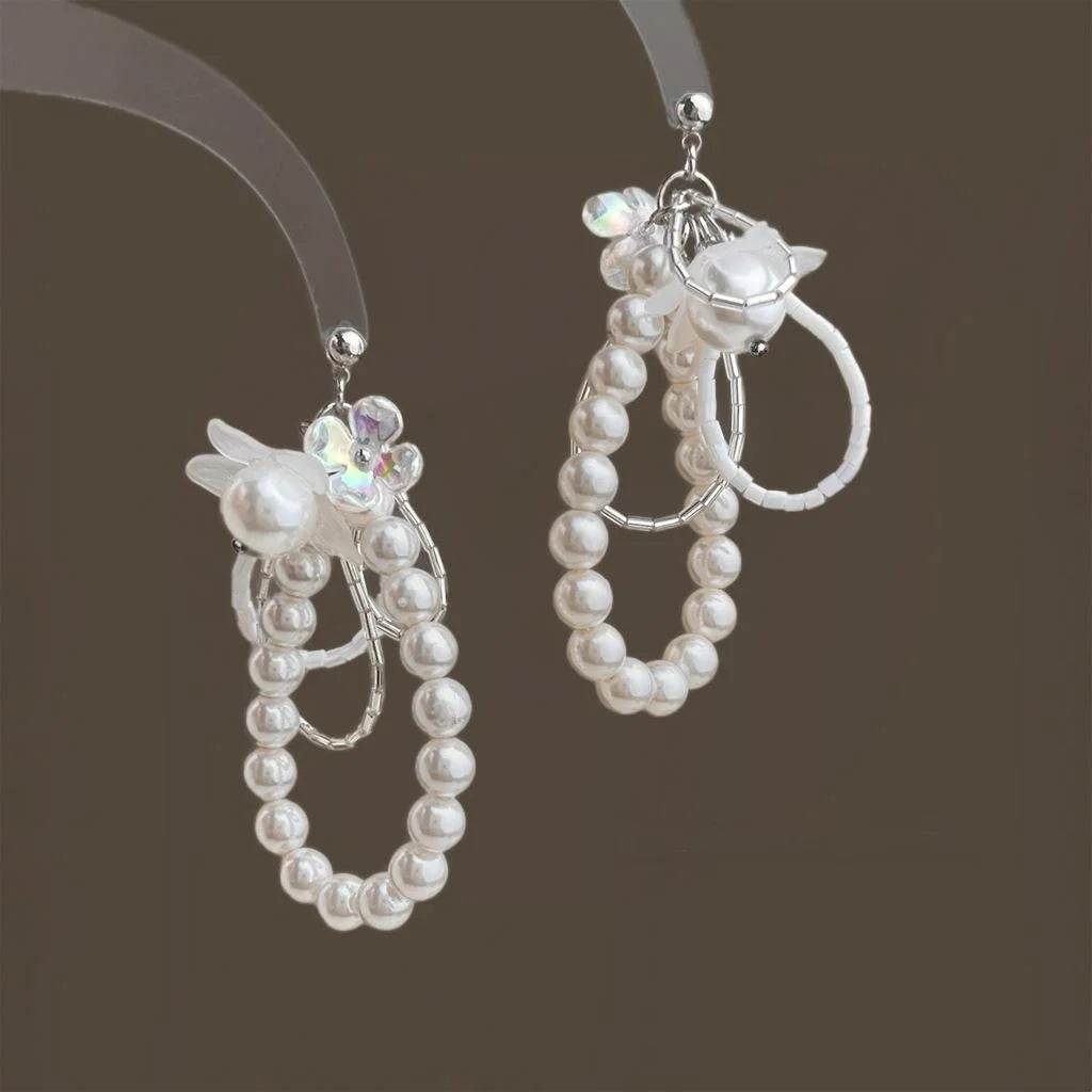 Runway Style Handmade Geometric Flower Drop Earrings Eco-Friendly Copper Elegant Designer Jewelry
