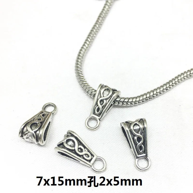 Zinc Alloy Three Way Bail Connector Beads for DIY Bracelet Necklace Bead Making