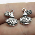 17x12mm 2g Antique Silver Zinc Alloy Perfume Bottle Charm Pendant for DIY Jewelry Making