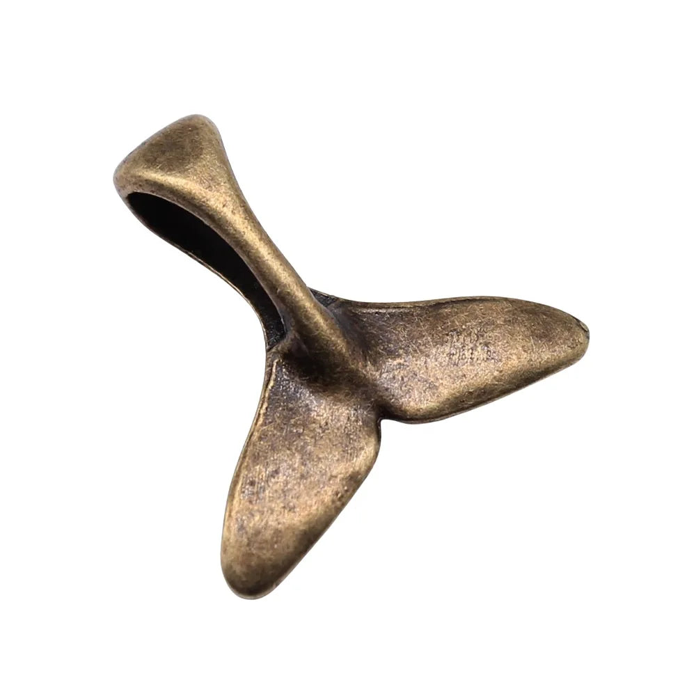 16x16mm 0.7g Multicolor Zinc Alloy Whale Tail charm pendant for necklace bracelet DIY jewelry making
