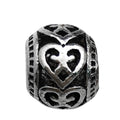 Antique Silver Zinc Alloy Hollow Large Hole Spacer Beads for Bracelet Jewelry DIY