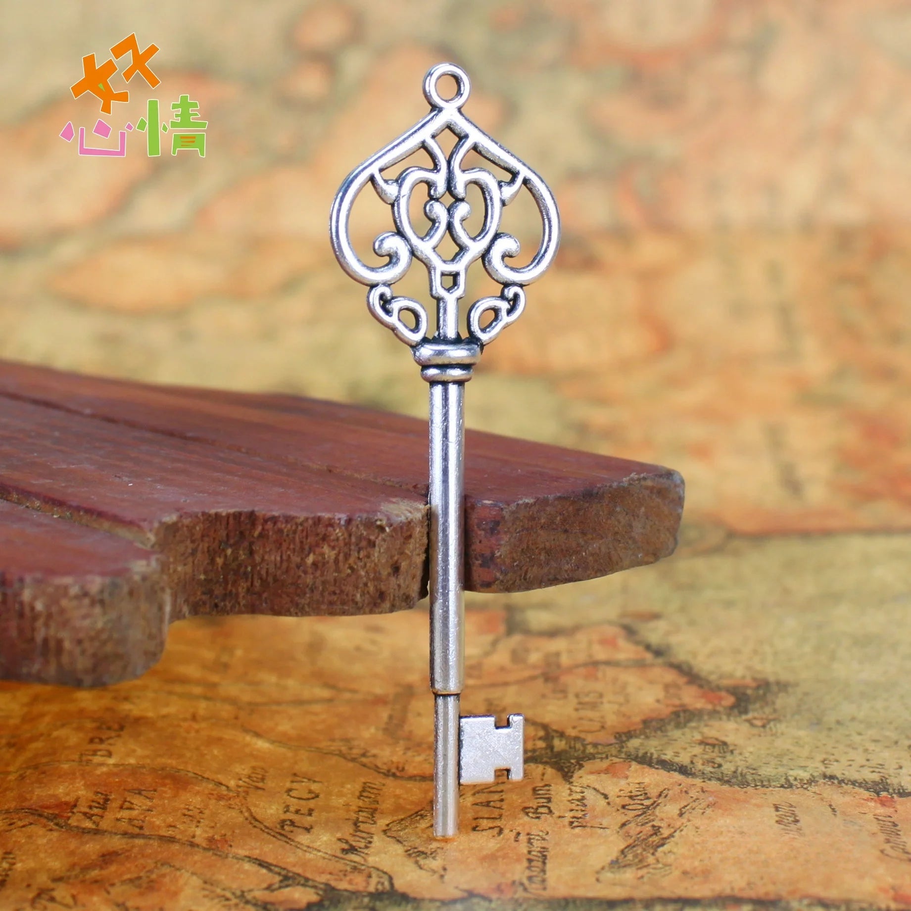 69x22MM Antique Silver Zinc Alloy Castle Key Charm Pendant for DIY Necklace Bracelet Jewelry Making