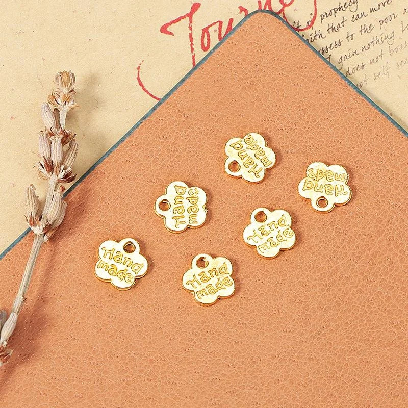 8MM Zinc Alloy Double Sided Charm Pendant for DIY Necklace Bracelet Jewelry Making