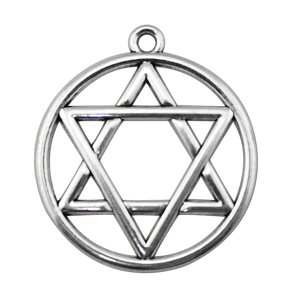39x35mm 5g Multicolor Zinc Alloy Hexagram Charm Pendant for DIY Jewelry Making and Accessories