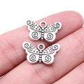 21x12mm 1.9g Antique Silver Zinc Alloy Butterfly Charm Pendant for DIY Jewelry Making