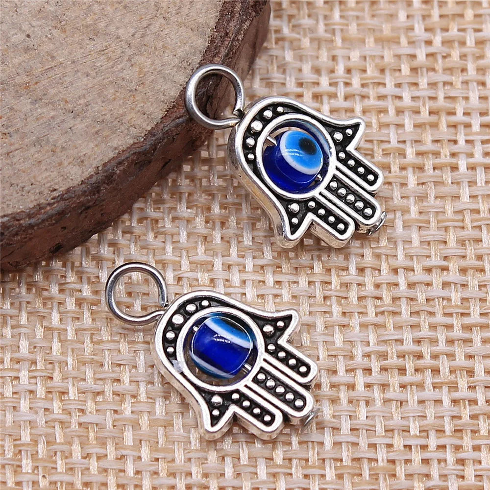 13x20mm 1.4g Multicolor Zinc Alloy Hand Charm Pendant for DIY Bracelet Necklace Jewelry Making