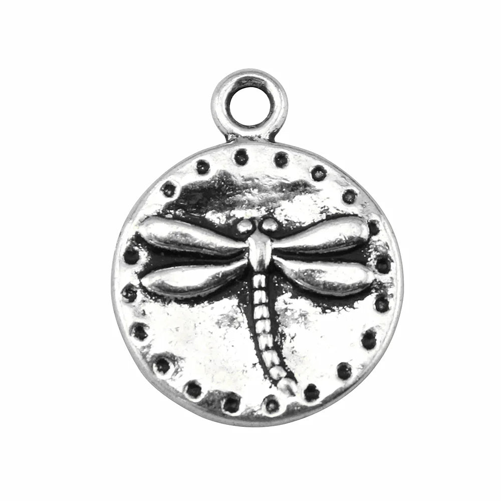 15mm 1.4g Multicolor Zinc Alloy Dragonfly Charm Pendant for DIY Necklace Bracelet Jewelry Making