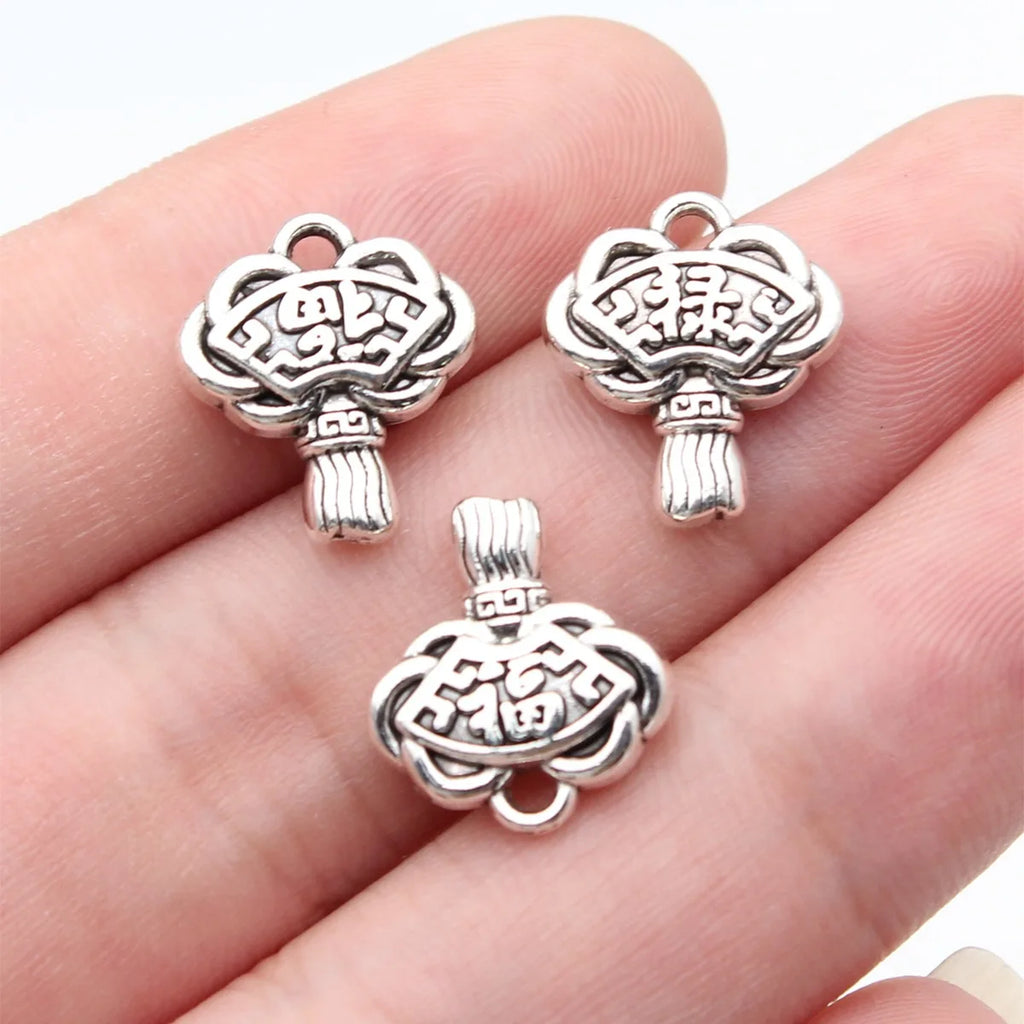 14x13mm 2g Antique Silver Zinc Alloy Lantern Charm Pendant for DIY Necklace Bracelet Making