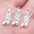 20x7mm 0.65g Antique Silver Zinc Alloy Small Boat Charm Pendant for DIY Necklace Bracelet Making