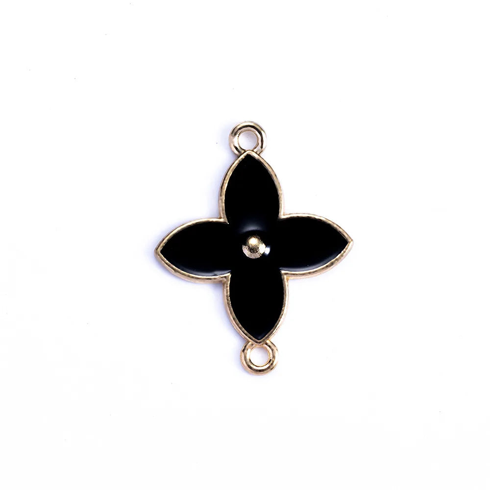 27x21mm Zinc Alloy Four Leaf Clover Charm Pendant for DIY Necklace Bracelet Jewelry Making