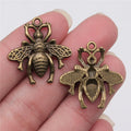 24x25mm 2.4g Multicolor Zinc Alloy Bee Charm Pendant for DIY Necklace Bracelet Making