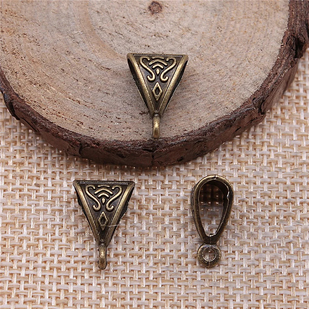 16x10mm 0.8g Multicolor Zinc Alloy Pendant Bails Connector Charms for DIY Necklace Bracelet Making